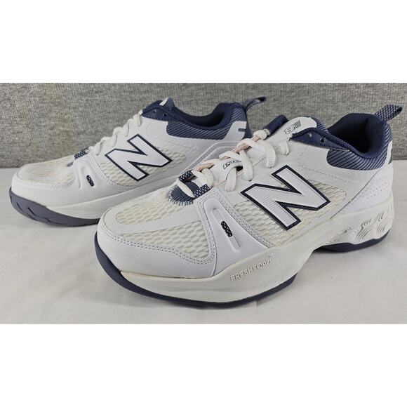 NEW BALANCE WOMEN’S WHITE FRESH FOAM X 1007 COURT TENNIS SHOES – SIZE 7.5W - Picture 2 of 9